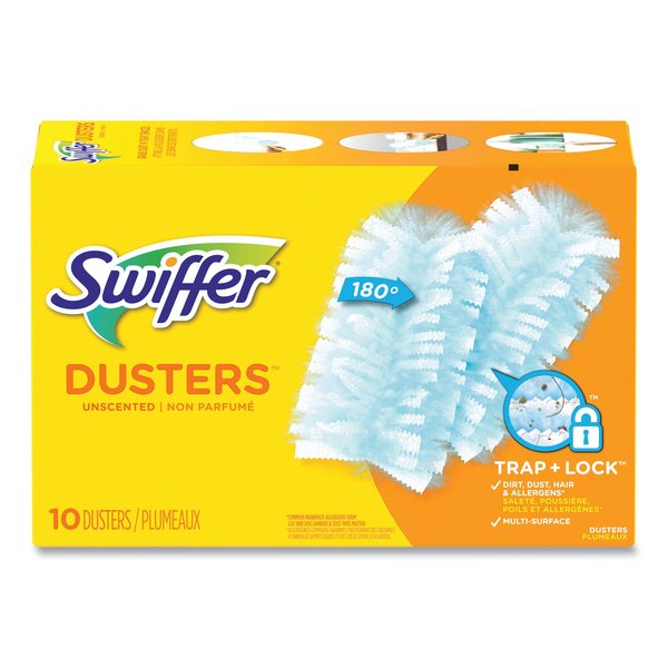 Swiffer Refill Dusters, Dust Lock Fiber, Light Blue, Unscented, PK10 21459BX